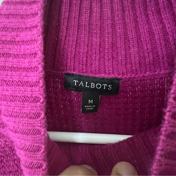 Talbots fushia sweater Medium - Picture 3 of 5